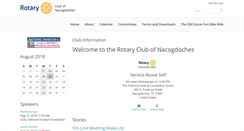 Desktop Screenshot of nacogdochesrotary.org