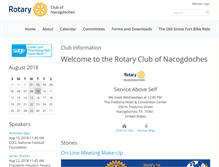 Tablet Screenshot of nacogdochesrotary.org